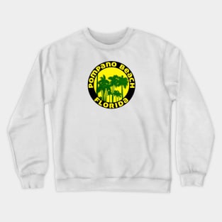 Pompano Beach Florida Keys Beach Ocean Travel Crewneck Sweatshirt